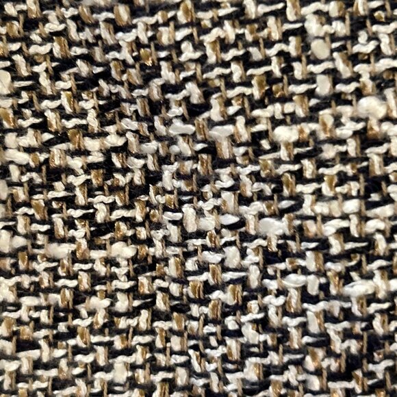 Banu Paris SZ 8 Brown Tweed Metal Trim Wool Blazer Academia Preppy Old $ Capsule - Picture 7 of 9